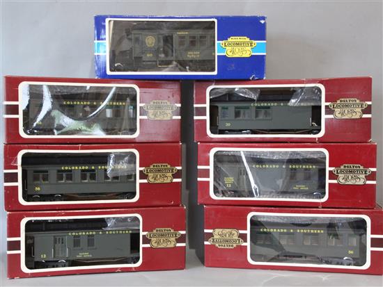 Delton Lines/Locomotive Works G gauge models; all 7 boxed